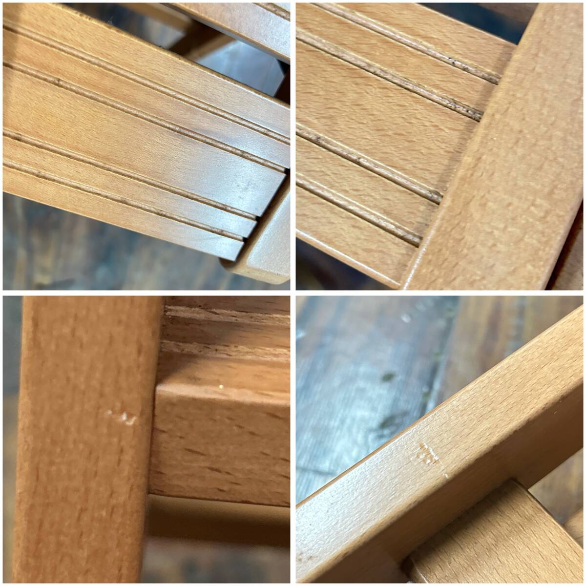 ut34/52　木製　脚立　fopapedreei　63cm◎_画像10