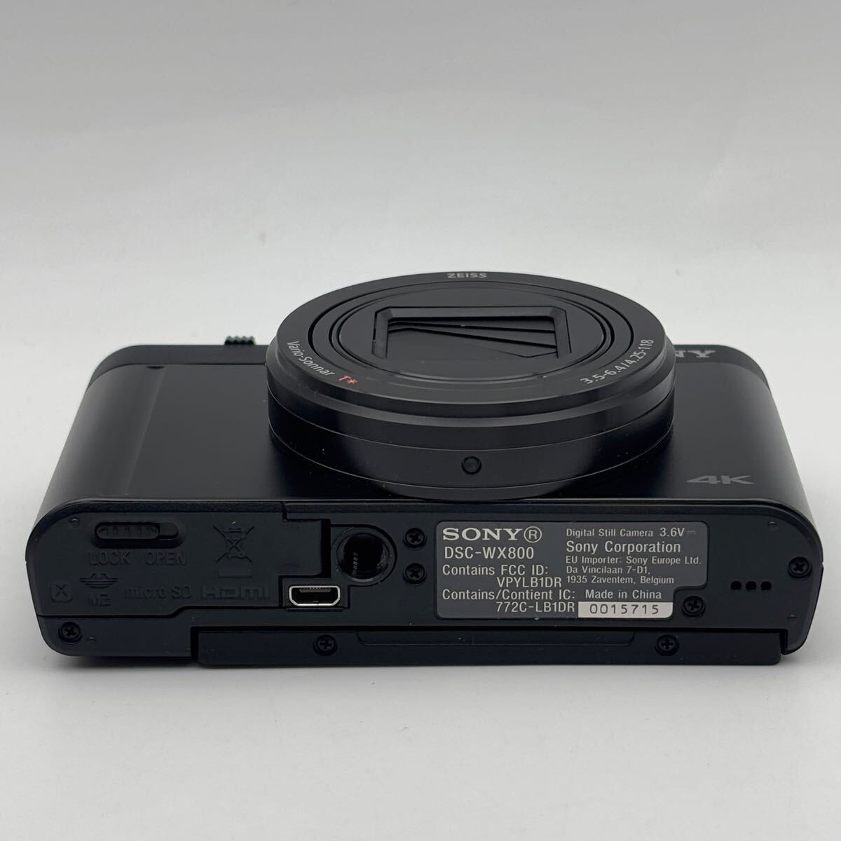 ◇SONY ソニー Cyber-shot DSC-WX800 箱付 VCT-SGR1 三脚付 付属品写真参照 カバー付 状態良 通電確認済 サイバーショット 直接引取大歓迎_画像4