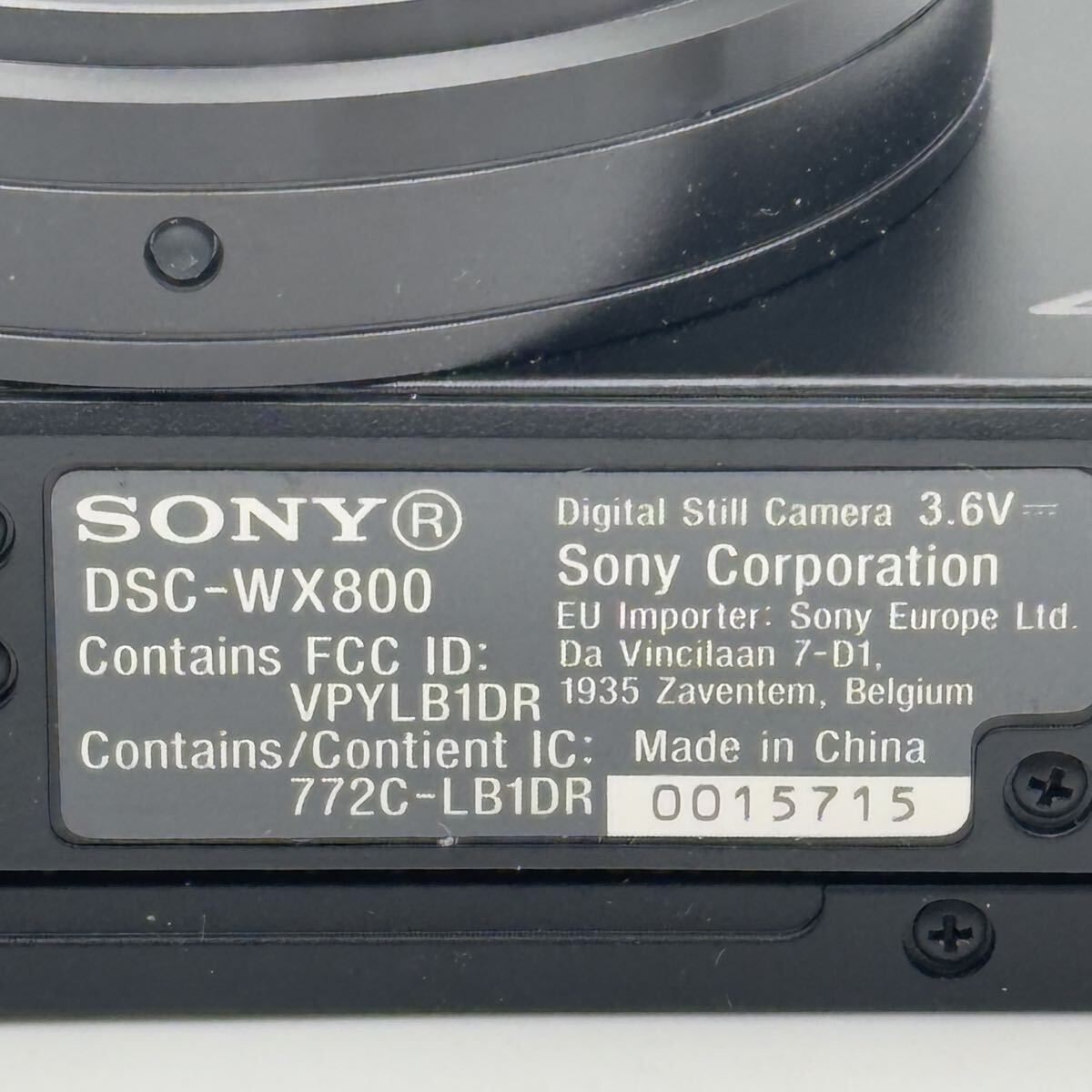 ◇SONY ソニー Cyber-shot DSC-WX800 箱付 VCT-SGR1 三脚付 付属品写真参照 カバー付 状態良 通電確認済 サイバーショット 直接引取大歓迎_画像10