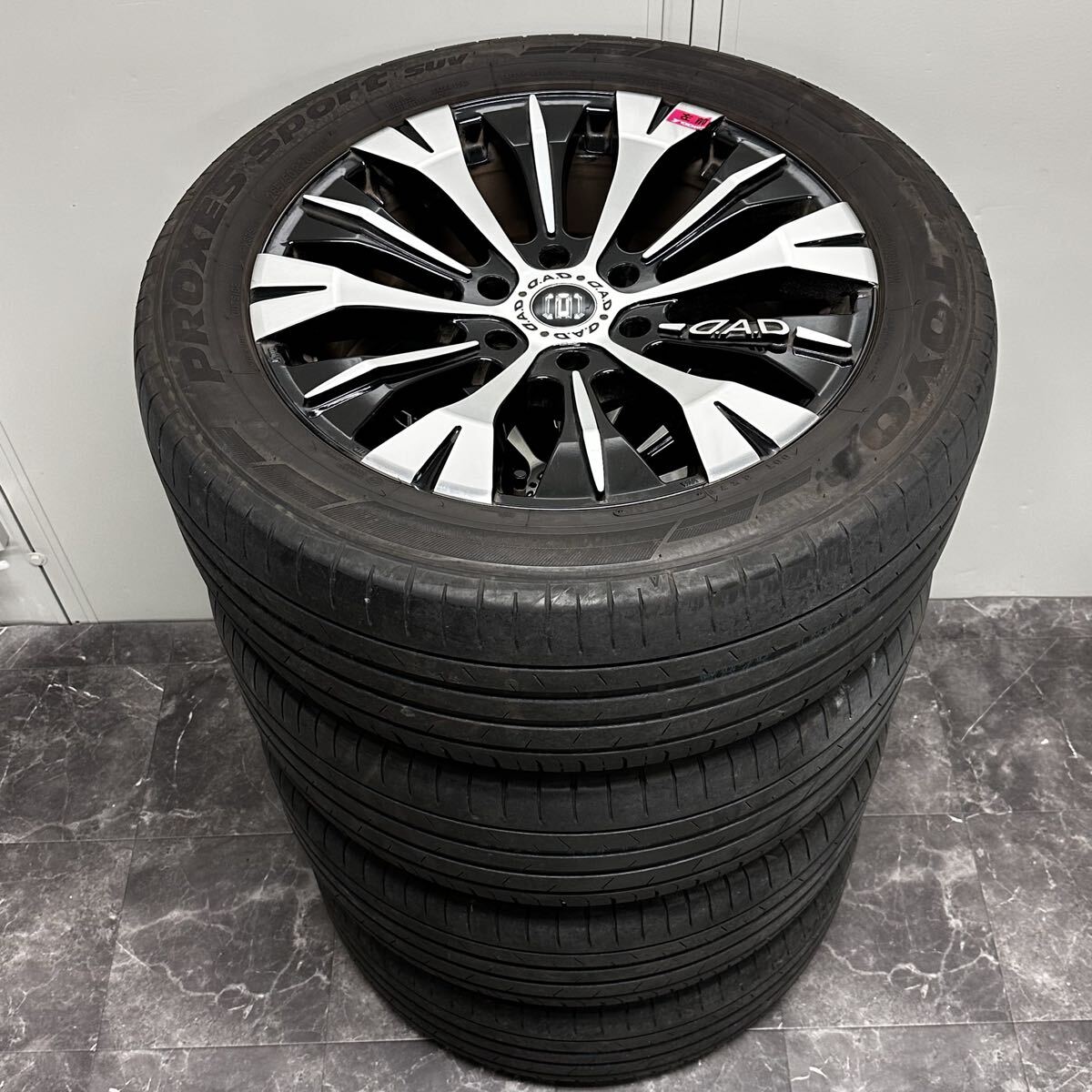 ◯ D.A.D JUNIOR JUPITER 20×8J トーヨーPROXES SPORT SUV 265/50R20 アルミホイール 4本セット 送料Cランク×2 直接引き取り大歓迎_画像1