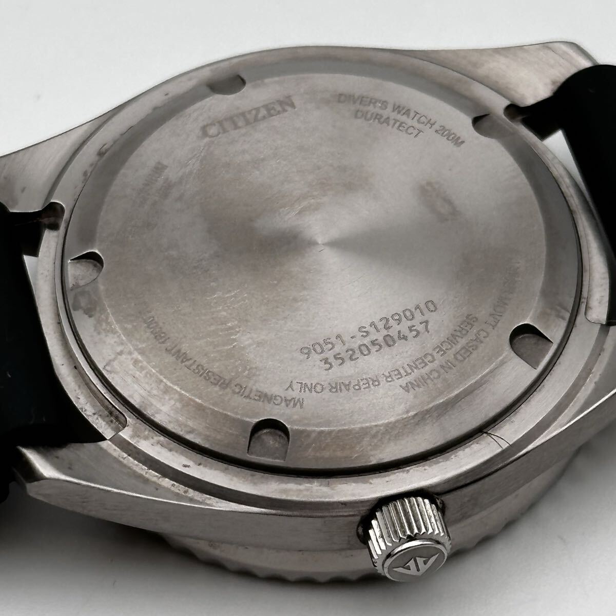 ∞ CITIZEN プロマスター NB6021-17E メカニカルダイバー チタン 自動巻き 200m シチズン 稼働品 同梱対応可能 箱付 中古品 腕時計_画像5