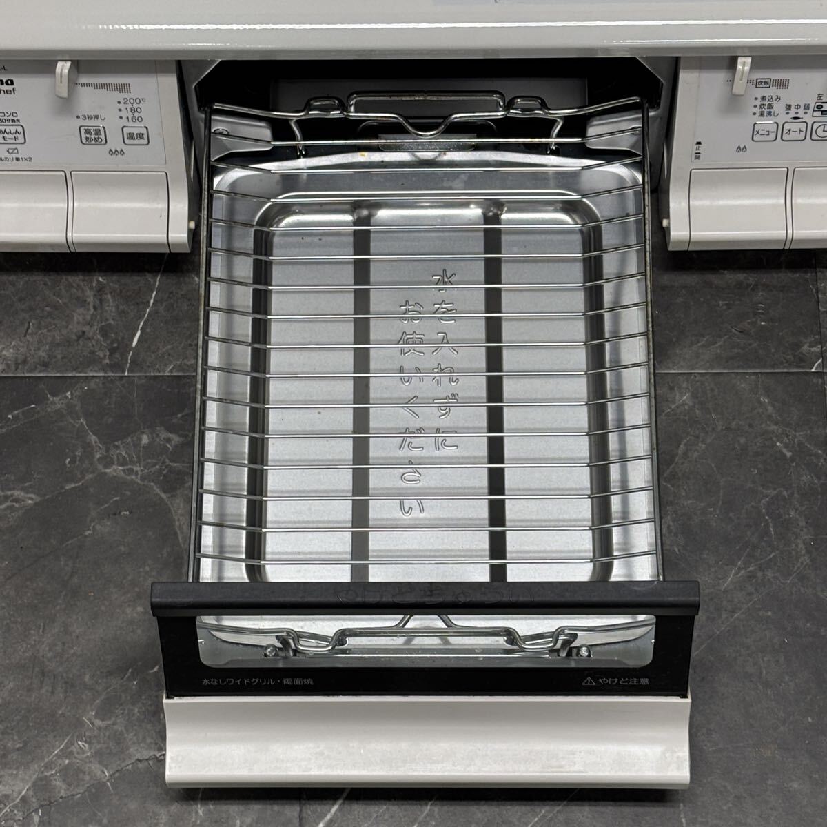 ♪ Paloma everychef PA-370WHA-L LPガス用 ガステーブル 2口コンロ 直接引き取り大歓迎 パロマ 横幅約59cm 送料Aランク 動作未確認 現状品_画像2