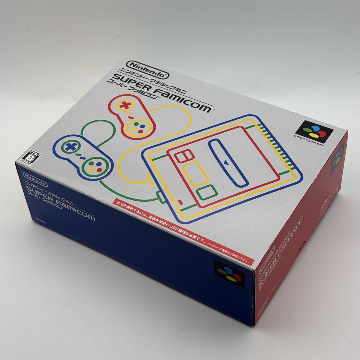 ∞ Nintendo CLV-301 ニンテンドークラシックミニ 本体 箱説付 状態写真参照 簡易梱包 任天堂 スーパーファミコン 同梱対応可能 _画像9