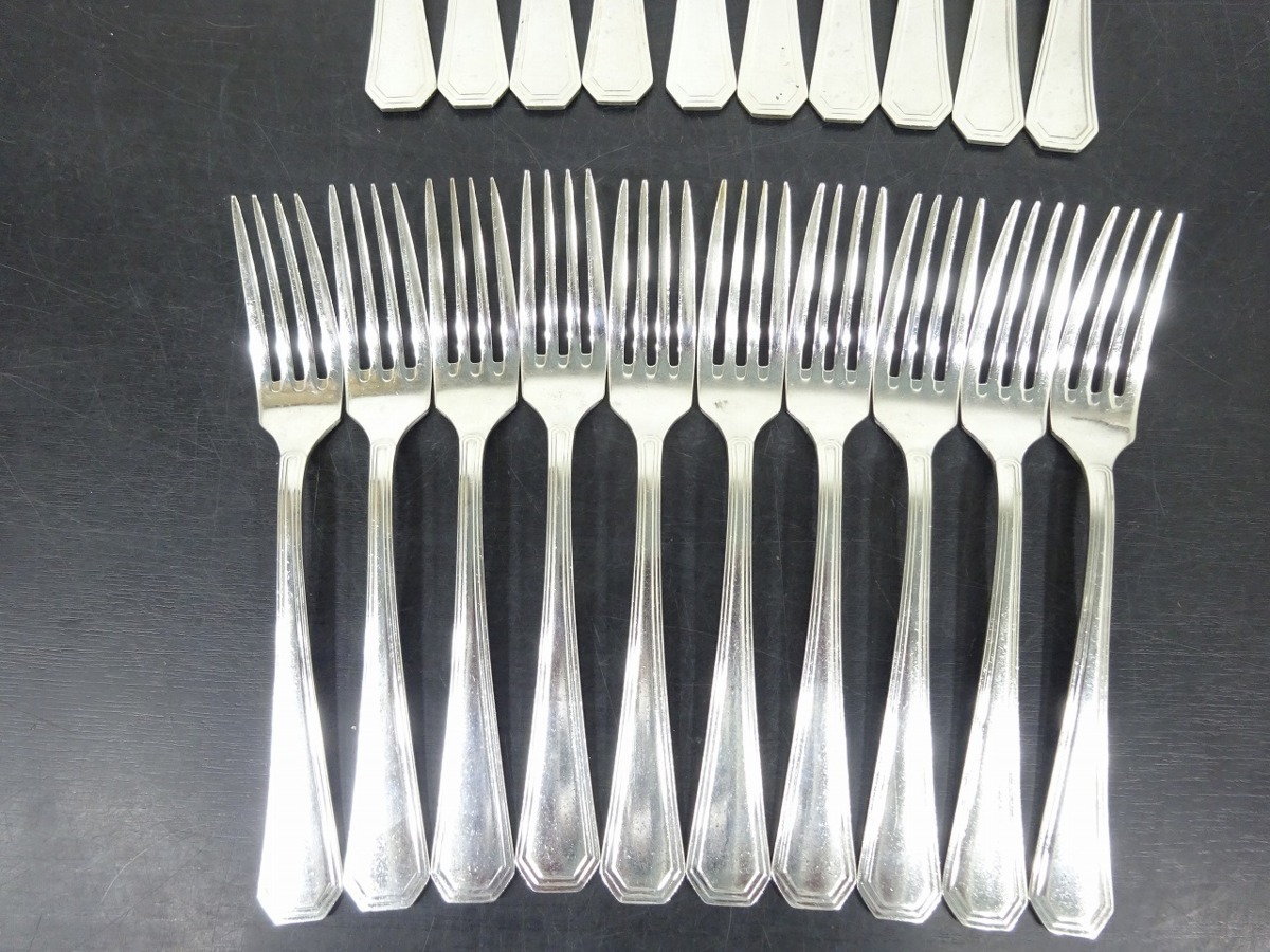 ノリタケ Noritake 20本セット 18-8 ステンレス製 ミート用 フォーク カトラリー 管理番号72　_画像2