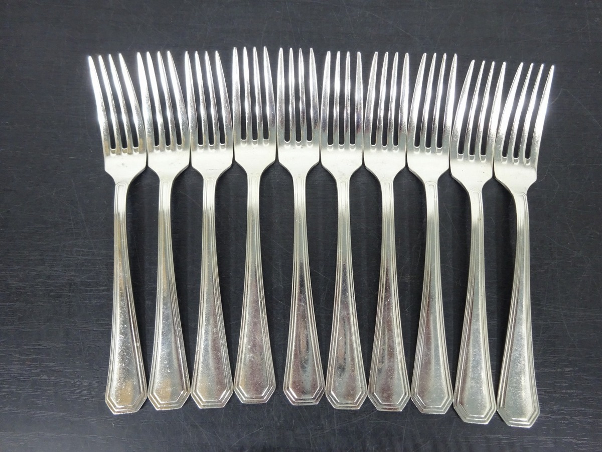 ノリタケ Noritake 20本セット 18-8 ステンレス製 ミート用 フォーク カトラリー 管理番号72　_画像3