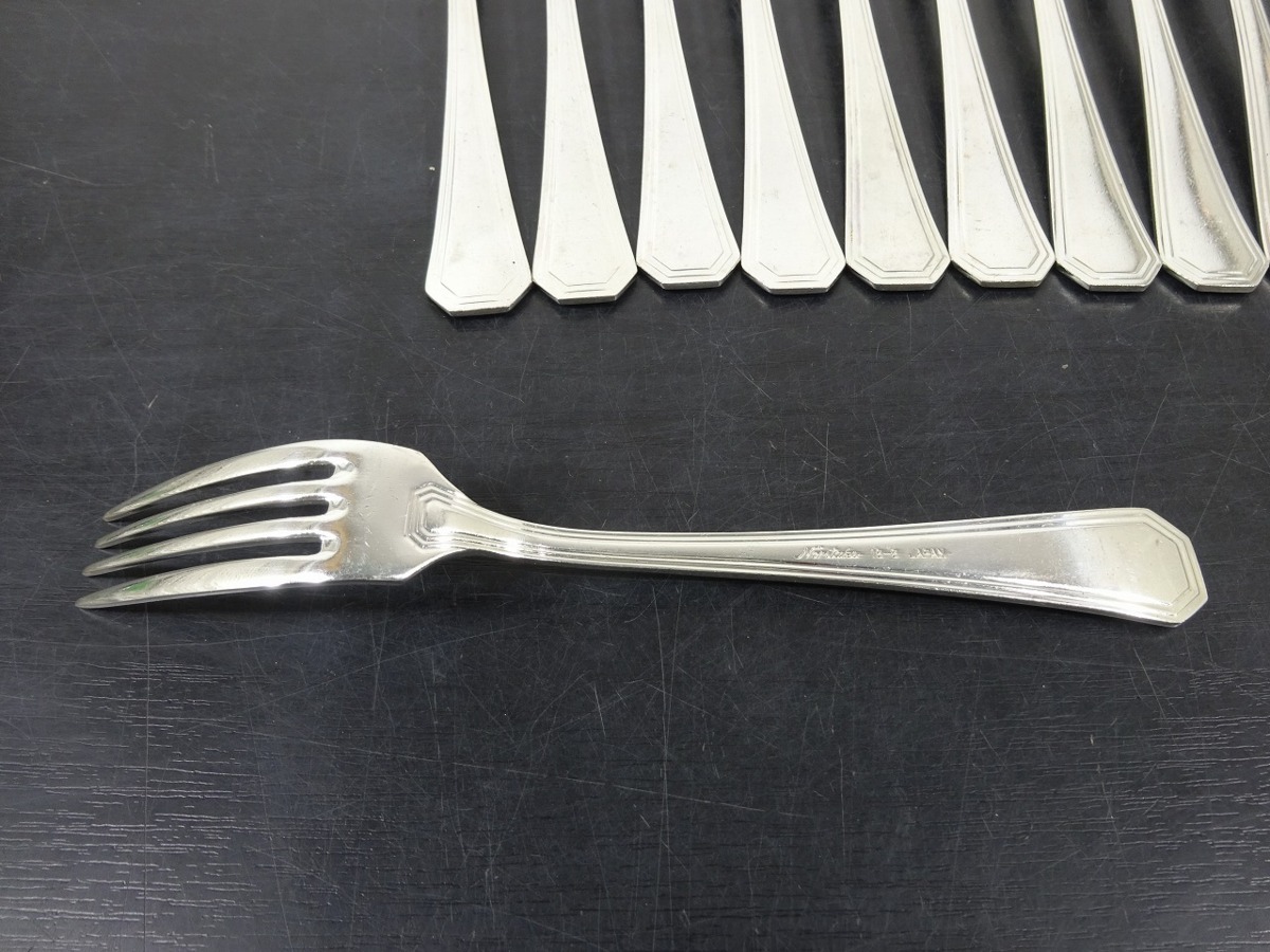 ノリタケ Noritake 20本セット 18-8 ステンレス製 ミート用 フォーク カトラリー 管理番号72　_画像5