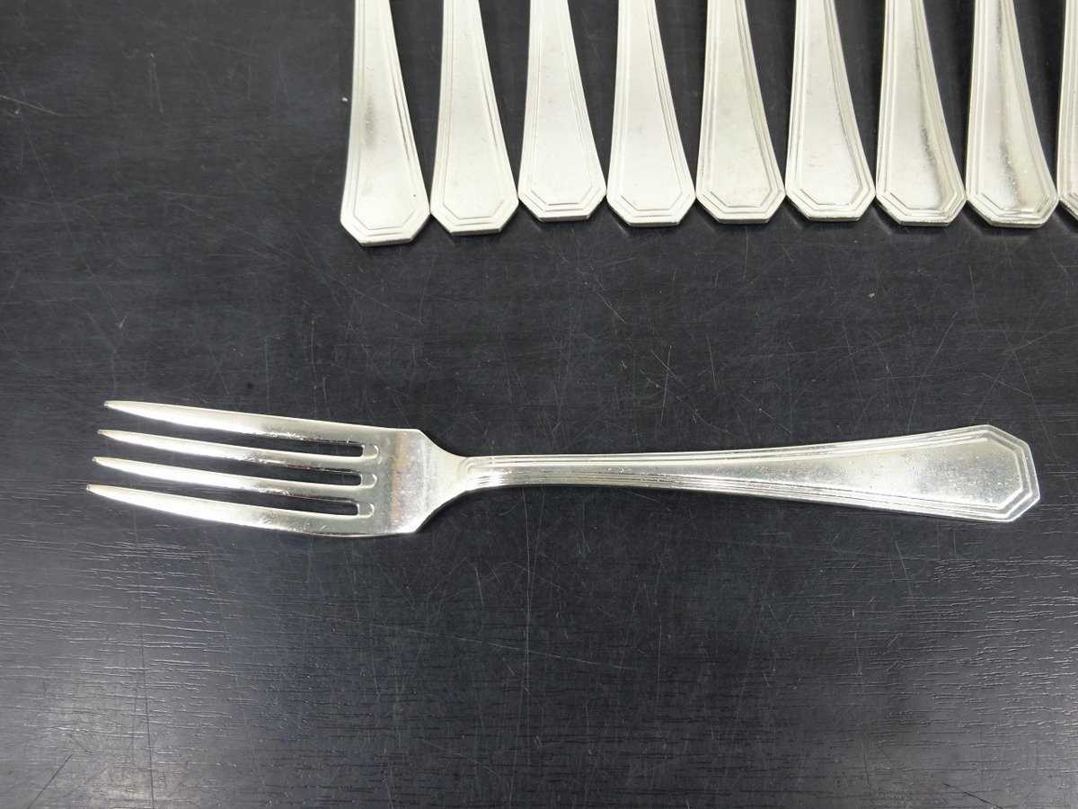 ノリタケ Noritake 20本セット 18-8 ステンレス製 ミート用 フォーク カトラリー 管理番号72　_画像6