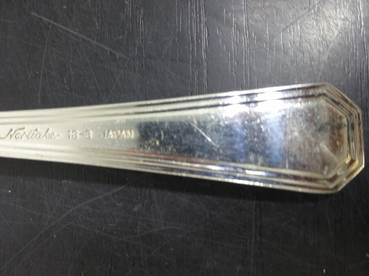 ノリタケ Noritake 20本セット 18-8 ステンレス製 ミート用 フォーク カトラリー 管理番号72　_画像10