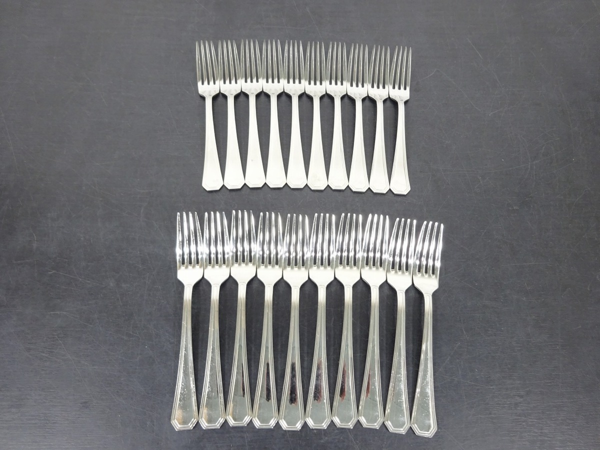 ノリタケ Noritake 20本セット 18-8 ステンレス製 オードブル用 フォーク カトラリー 管理番号71 _画像1