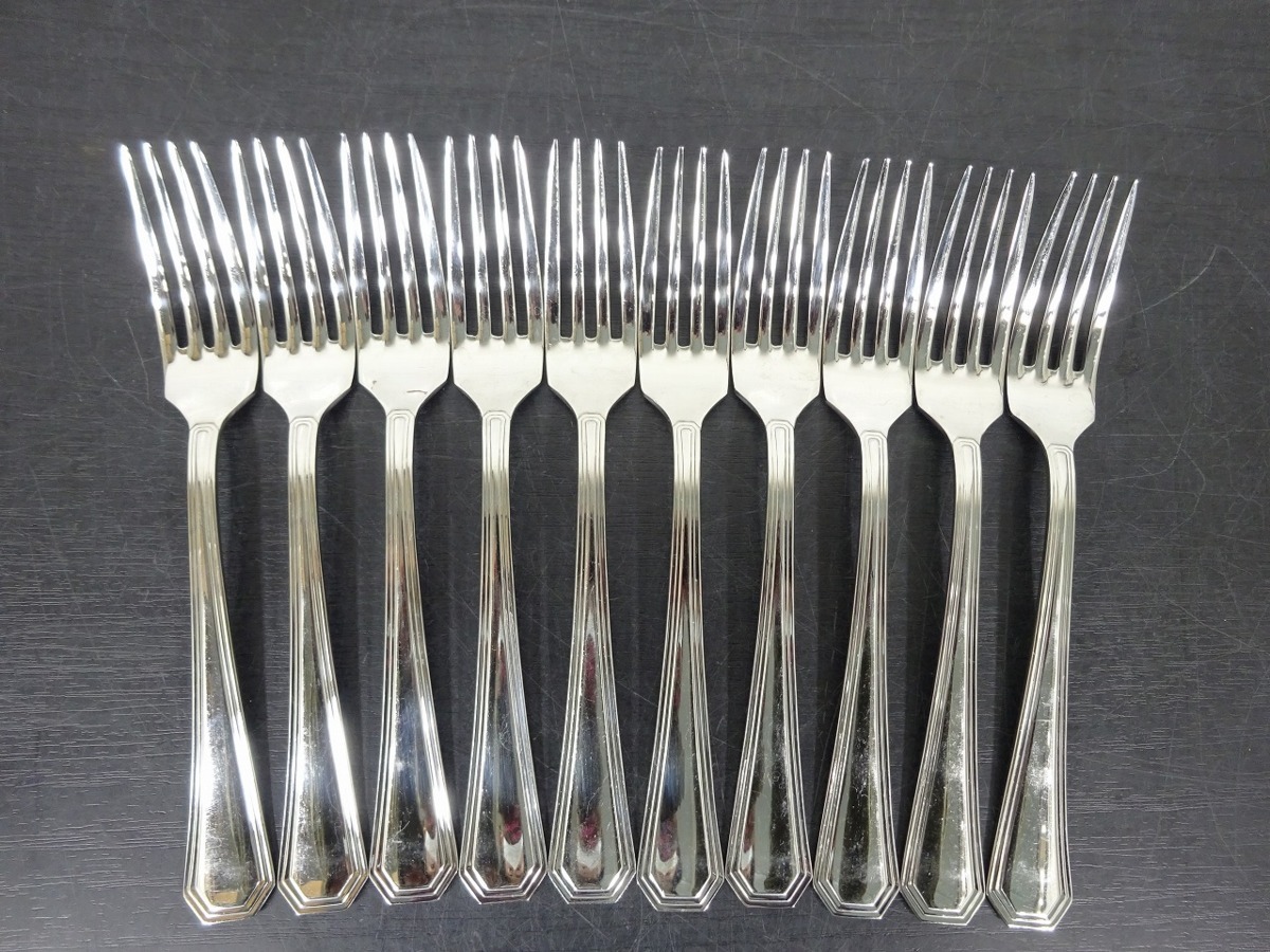 ノリタケ Noritake 20本セット 18-8 ステンレス製 オードブル用 フォーク カトラリー 管理番号71 _画像3