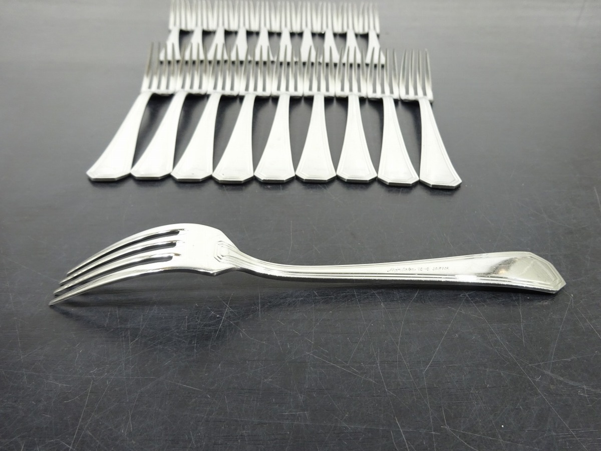 ノリタケ Noritake 20本セット 18-8 ステンレス製 オードブル用 フォーク カトラリー 管理番号71 _画像6