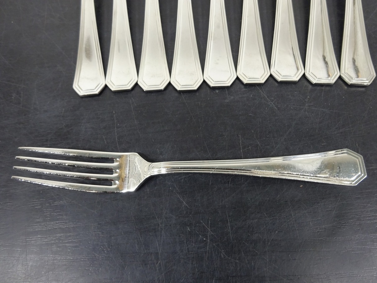 ノリタケ Noritake 20本セット 18-8 ステンレス製 オードブル用 フォーク カトラリー 管理番号71 _画像9