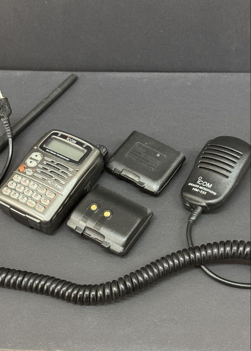 【中古品】アイコム IC-T90 ハンディ無線機 ICOM アマチュア無線機 50/144/430MHz トライバンド FMトランシーバー_画像2