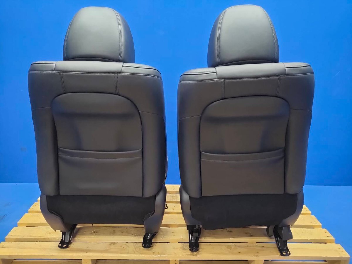 51 フーガ 370GT クロ レザー 運転席 助手席 フロント シート 左右セット オットマン トリムNo: G 電動 ヒーター有り 　2502611　2E5-5　友_画像9