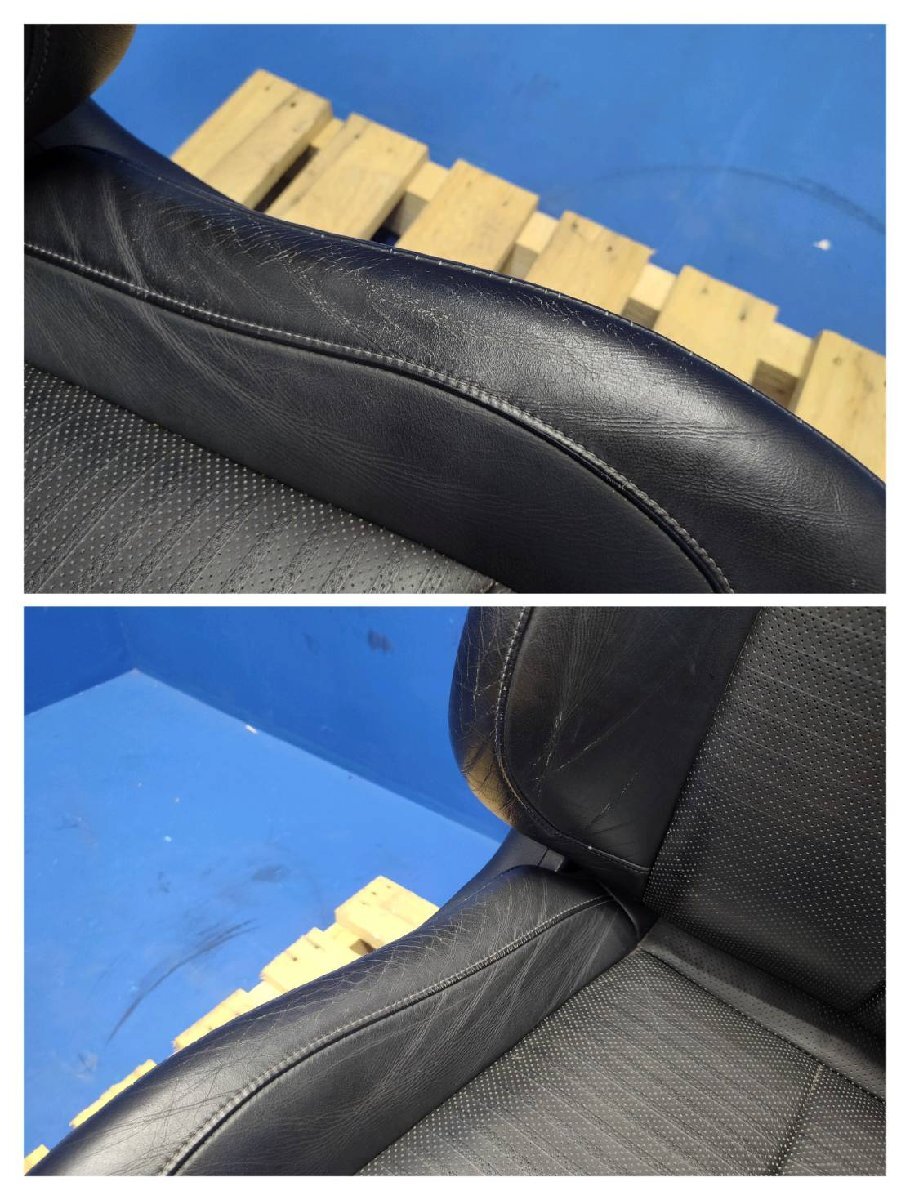 51 フーガ 370GT クロ レザー 運転席 助手席 フロント シート 左右セット オットマン トリムNo: G 電動 ヒーター有り 　2502611　2E5-5　友_画像6