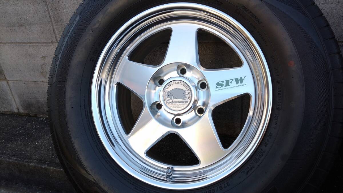 ☆超美品 FRONTLINE マザー SFW-Ⅰ 17インチ PCD_139.7 タイヤもバリ山 パジェロ（V73W）_画像2