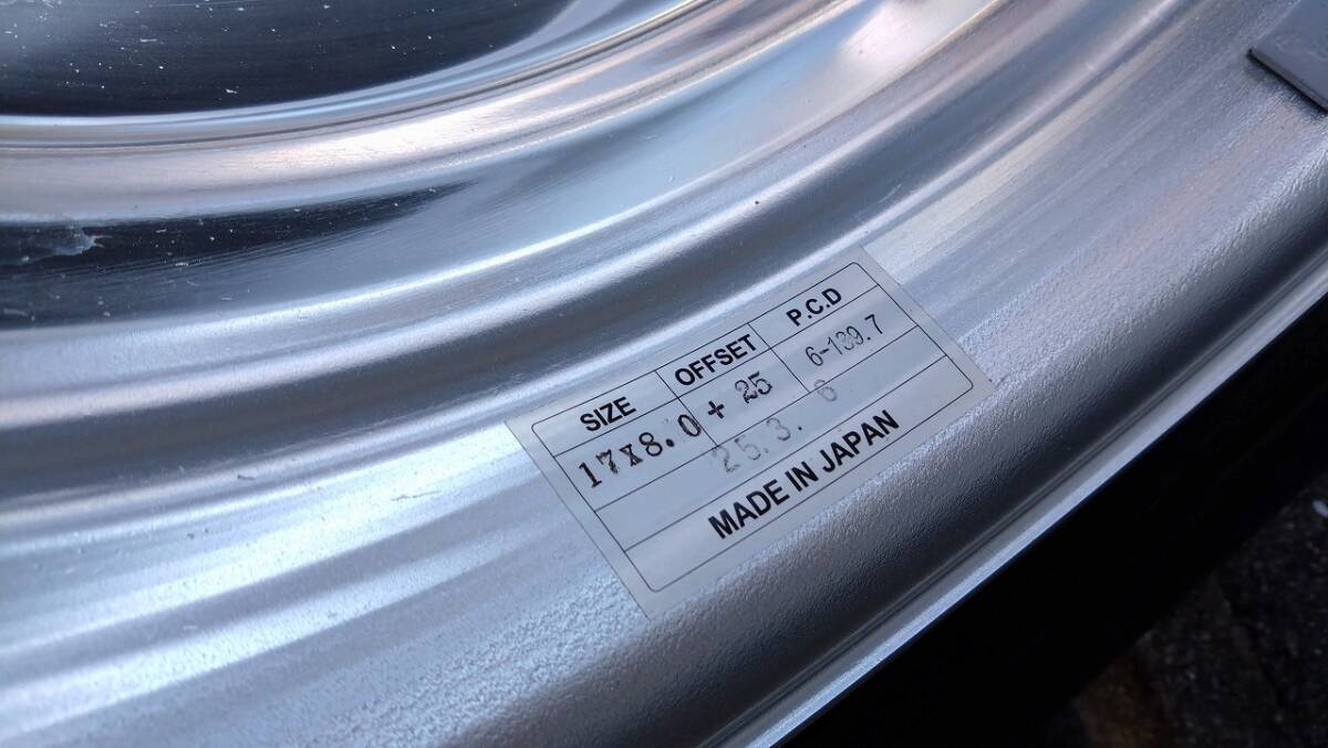 ☆超美品 FRONTLINE マザー SFW-Ⅰ 17インチ PCD_139.7 タイヤもバリ山 パジェロ（V73W）_画像8