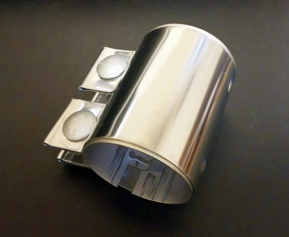 ◆◆ ステンレス製 マフラークランプ 60mm エキゾースト連結パイプ VW Audi BMW 用 893253139C 18307560779 ◆◆_画像2