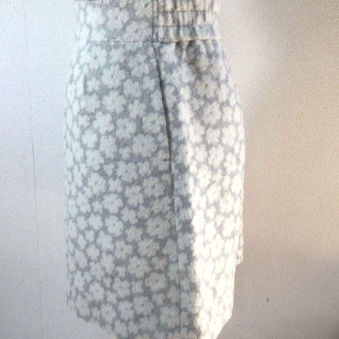 JILLSTUART 花柄 ミニスカート 白とグレー　サイズS_画像5