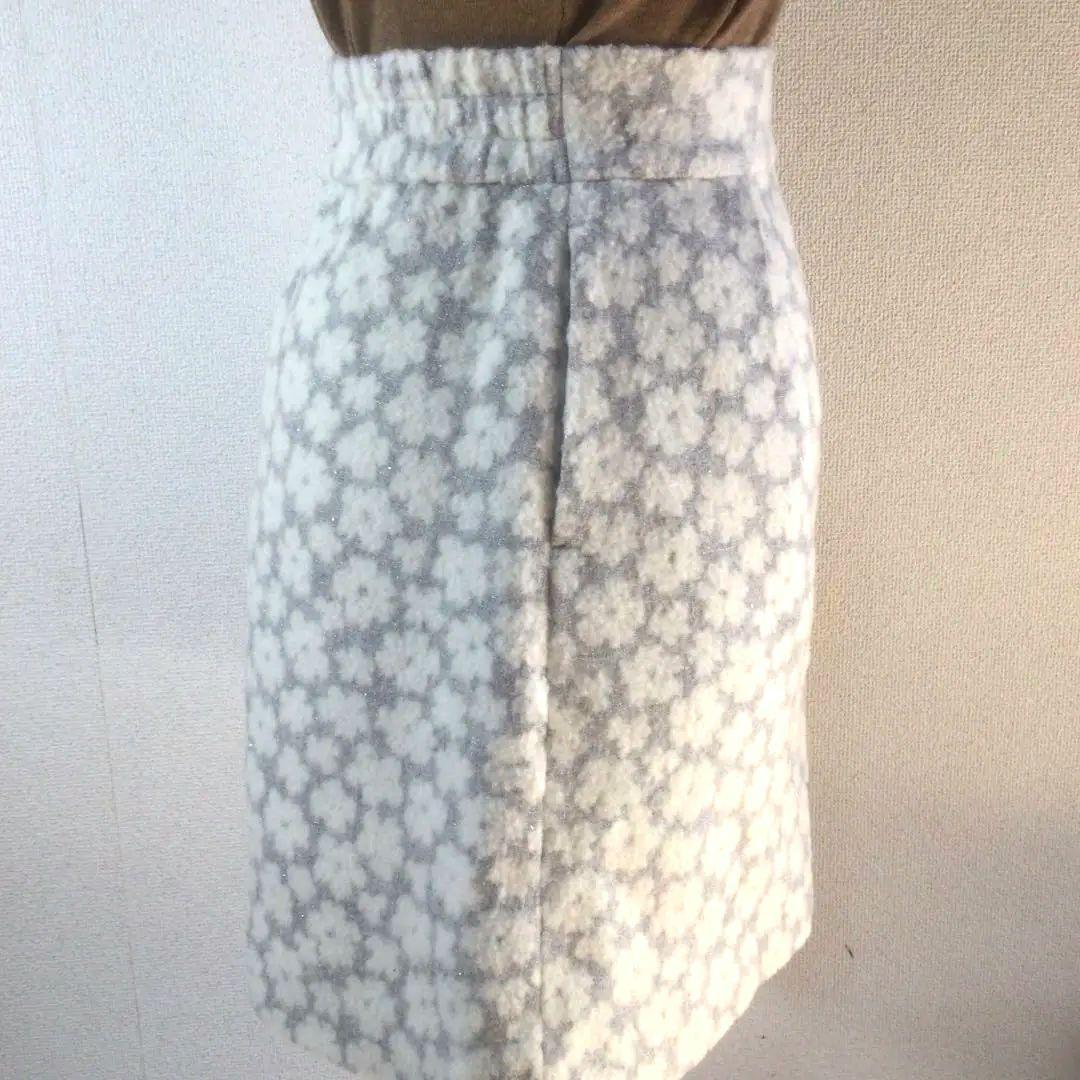 JILLSTUART 花柄 ミニスカート 白とグレー　サイズS_画像6