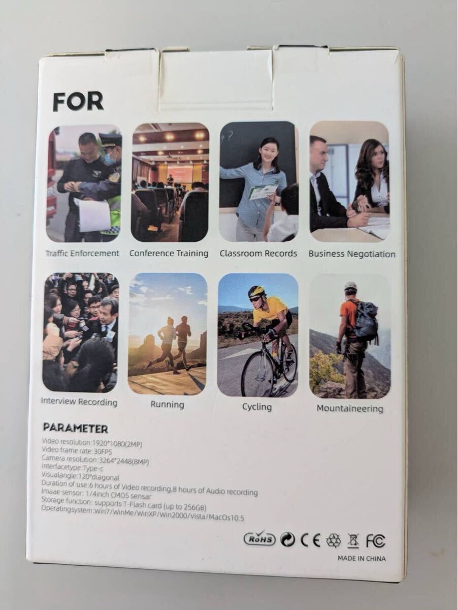 hoshiakly 小型ビデオカメラ　1600mAh バイク　ドラレコ　ボディーカメラなどに_画像5