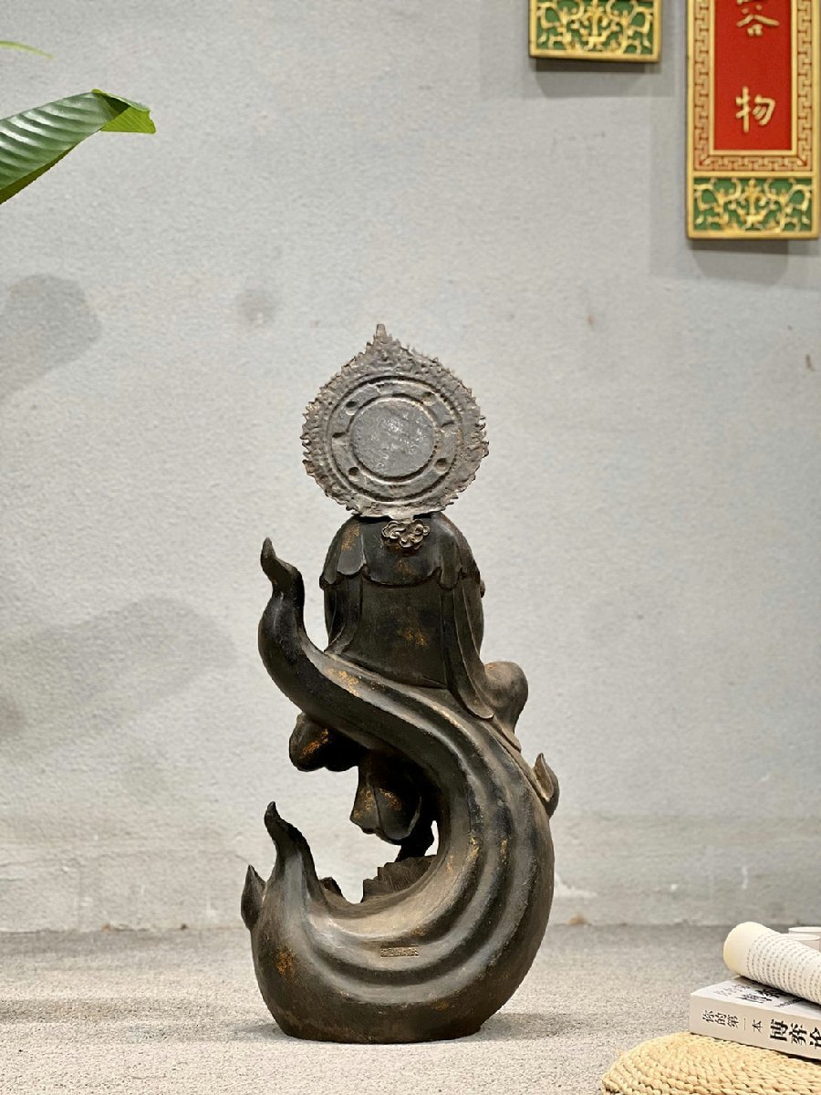 V. журавль перо VE9377 Kiyoshi времена медь краска золотой свободный . звук изображение умение скульптура * буддизм старый изобразительное искусство * изображение Будды * маленький . умение * негодный храм старый магазин * негодный храм покупка лот 