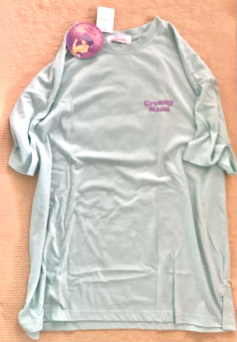  новый товар Mahou no Tenshi Creamy Mami 4 кадра короткий рукав футболка mint green M размер creamy ma Miku li.-mi-mami магия девушка cut and sewn футболка 