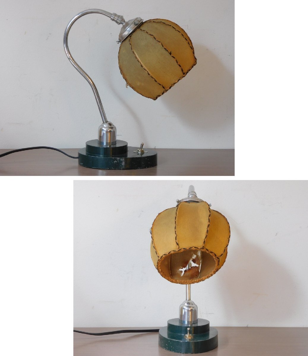 戦前 ふるいデスクライト HK-a-05671 / レトロ 卓上照明 ライト 電気スタンド_画像9