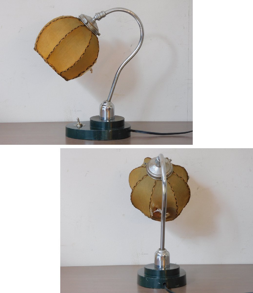 戦前 ふるいデスクライト HK-a-05671 / レトロ 卓上照明 ライト 電気スタンド_画像10