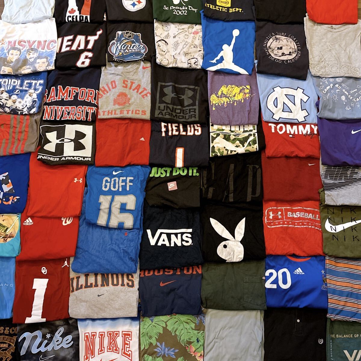 【古着卸/56着まとめ売り】90s～00s Vintage ビンテージ古着 アソート ベール 1円スタート ブランドMIX NIKE POLO RVCA VANS 半袖Tシャツ_画像1