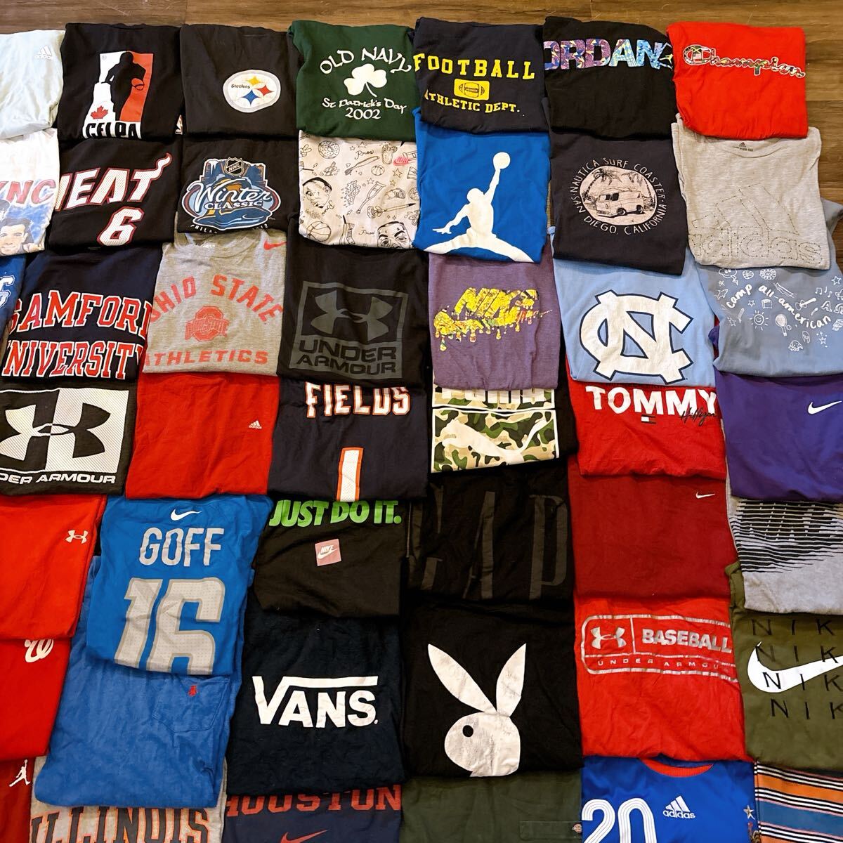 【古着卸/56着まとめ売り】90s～00s Vintage ビンテージ古着 アソート ベール 1円スタート ブランドMIX NIKE POLO RVCA VANS 半袖Tシャツ_画像4