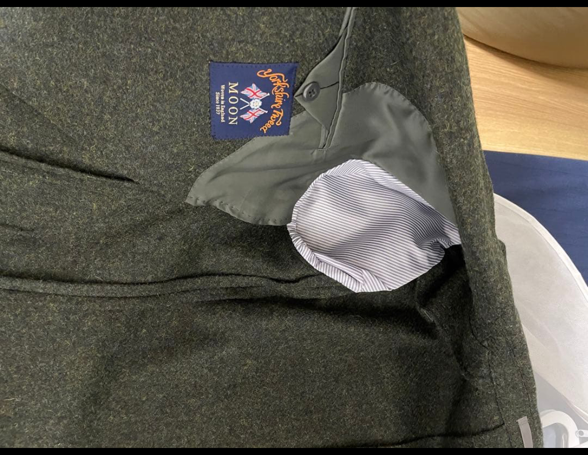 URBAN RESEARCH DOORS 深緑のウール100% ジャケット_画像6