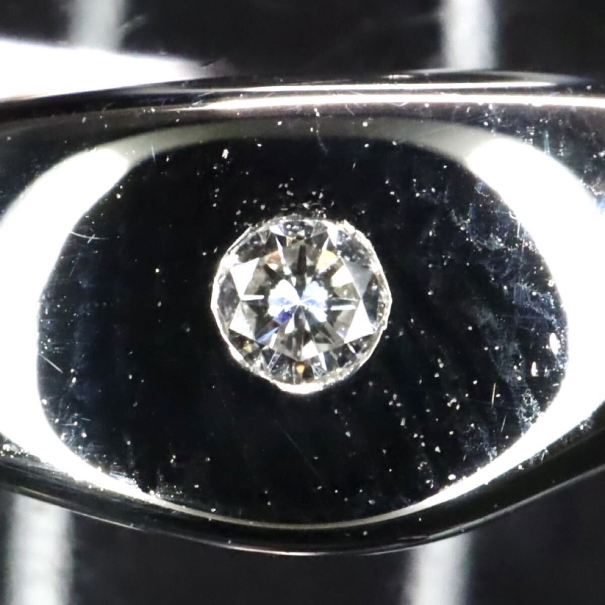 Pt900!!0.099ct!!◆天然ダイヤモンドリング◆N 約7.2g 約10号 #10 diamond 指輪 ring ピンクダイヤモンド jewelry ジュエリー EE1/EE4 W597_画像5