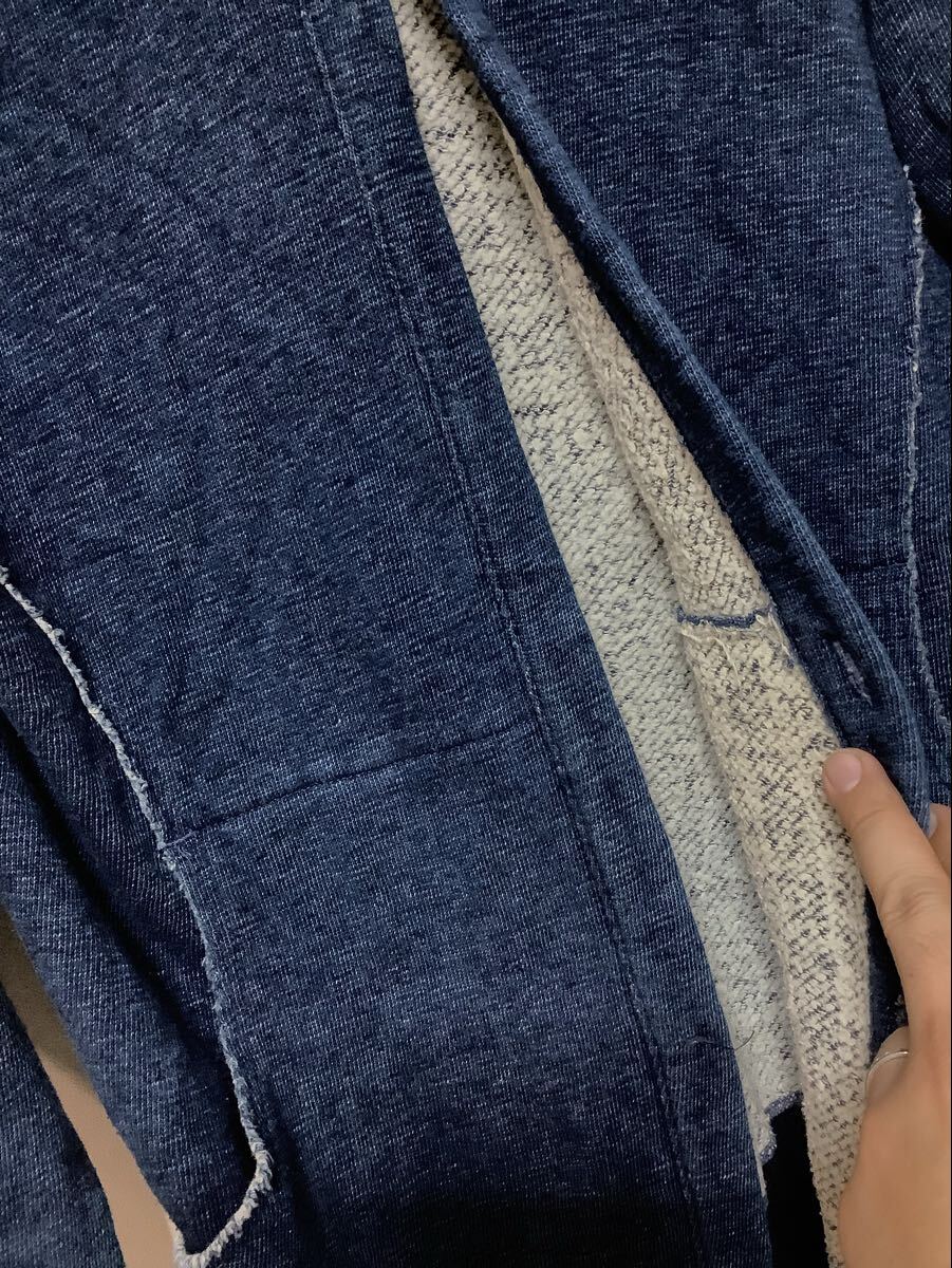 nu1757 45rpm индиго окраска тренировочный кардиган f-tedo обратная сторона ворсистый 2 тренировочный жакет 