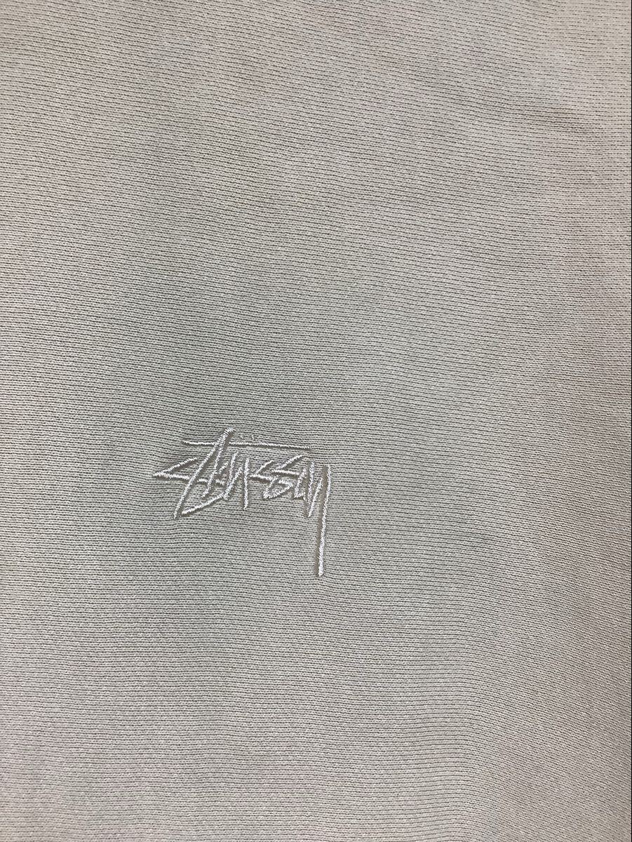 ね1711 STUSSY No Vacancy Inn ステューシー ノー バカンシー イン コラボ Hoodie フーディ スウェットパーカー S ベージュ系 裏起毛_画像5