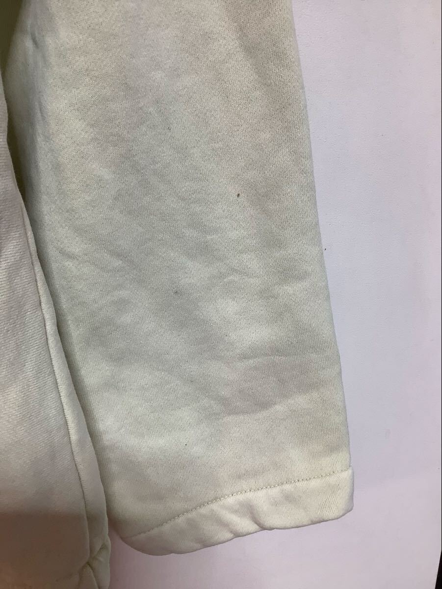 ね1711 STUSSY No Vacancy Inn ステューシー ノー バカンシー イン コラボ Hoodie フーディ スウェットパーカー S ベージュ系 裏起毛_画像7