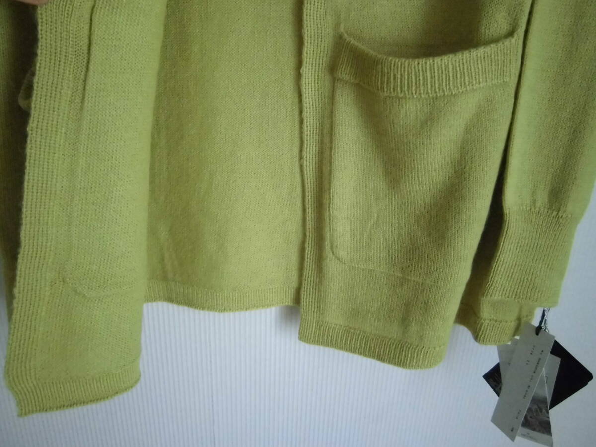 新品タグ付★アルパカ100%★フードカーディガン(L~_画像3