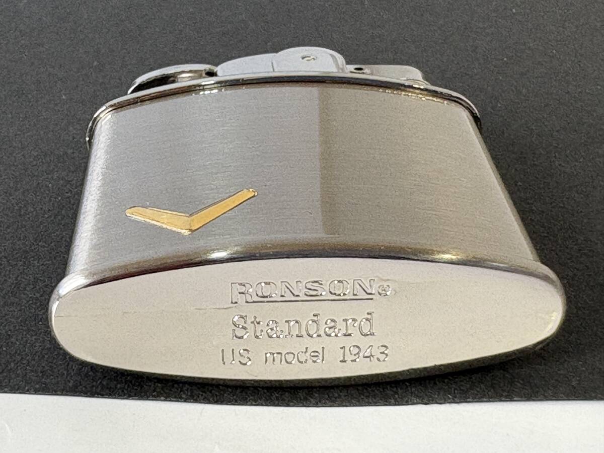 オイルライター ロンソン RONSON スタンダード Standard　Vロゴ_画像6