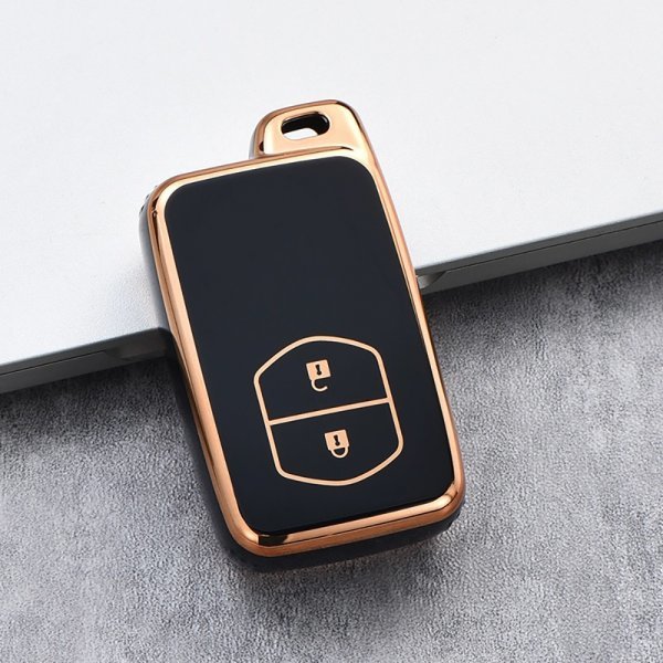 トヨタ キーケース キーカバー キーホルダー プリウス30系 プリウスα アクア ヴィッツ カローラ 86 ランドクルーザープラド オーリス 黒_画像2