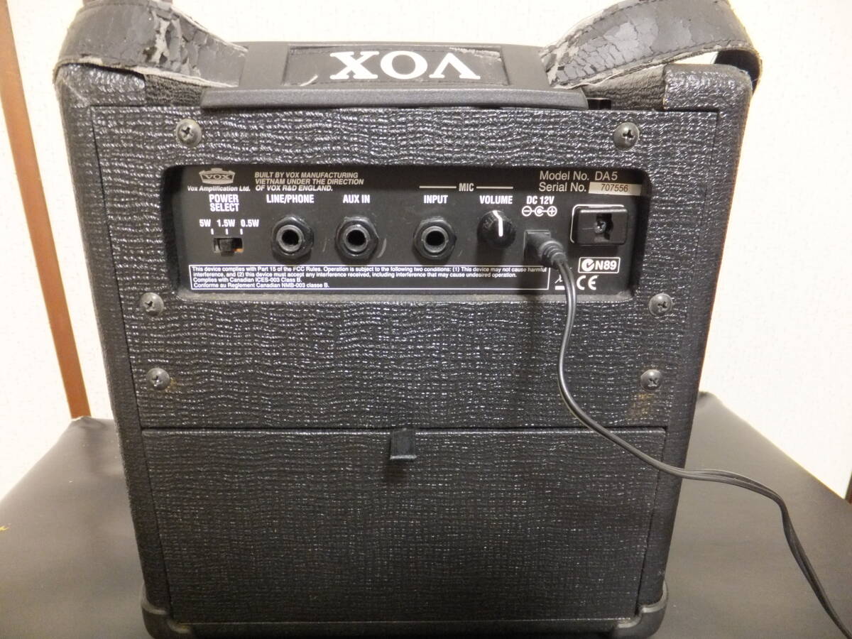 VOX DA5　純正ACアダプター付属_画像5