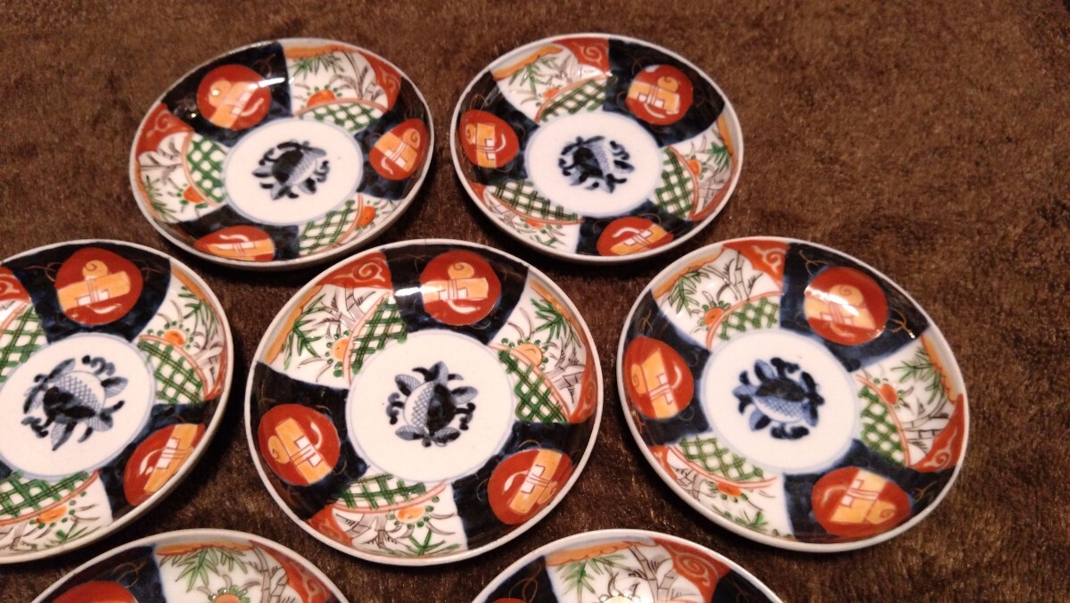 старый Imari Imari большой . храм Imari цветная роспись фарфор с золотой росписью бобы тарелка кондитерские изделия тарелка 7 покупатель