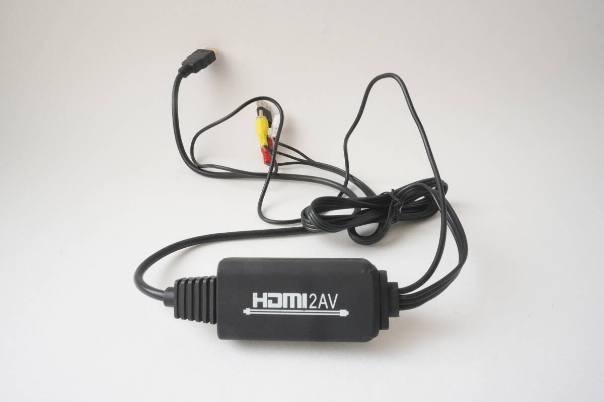 HDMI to AV コンバーター ケーブル RCA変換 HDMI2AV USB給電タイプ 変換アダプタ付属_画像3