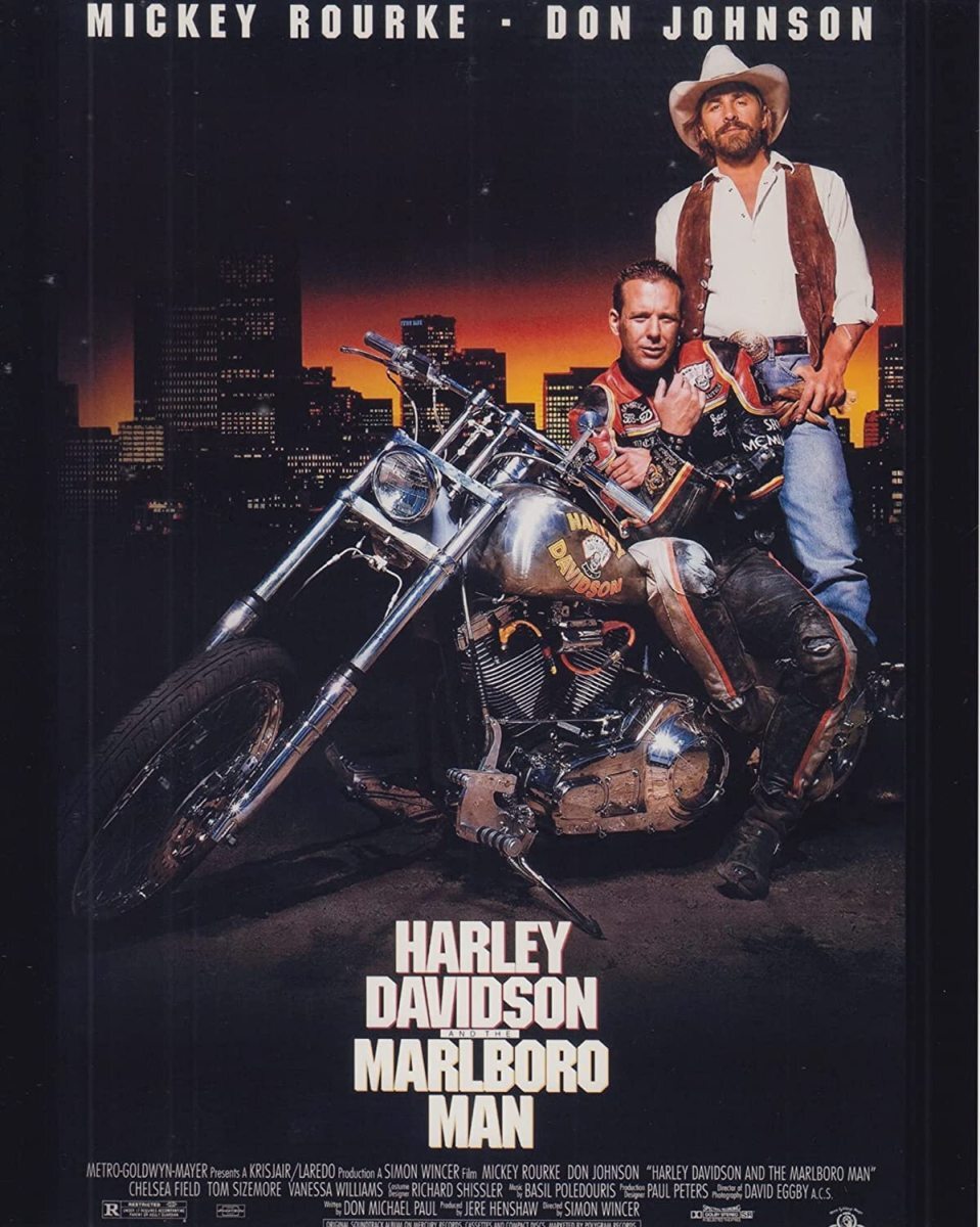 ハーレー・ダビットソン&マルボロマン　ミッキーローク　ドンジョンソン　輸入　写真　11164r 約20.3x25.4cm._画像1