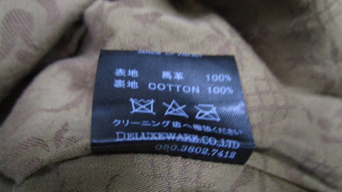 美品　デラックスウエア★40ｓレザーシャツ　ブラック　サイズＸＬ★_画像4