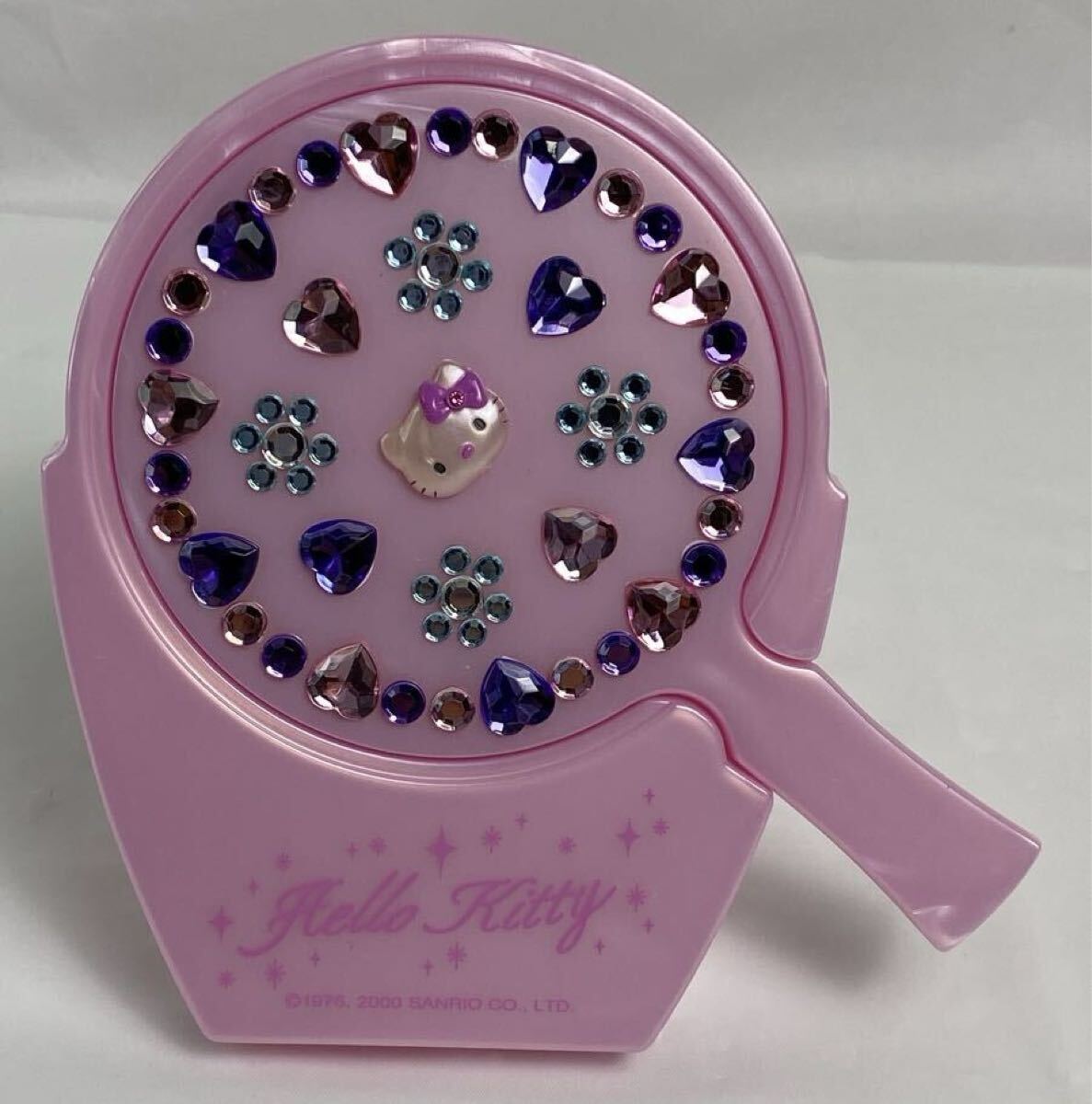 M 中古品/未使用】Hello kitty ハローキティ キラキラ ミラー・VIVITIX ジュエリー柄 アトマイザー 送料無料 キティ レトロ 1998-2000年_画像2