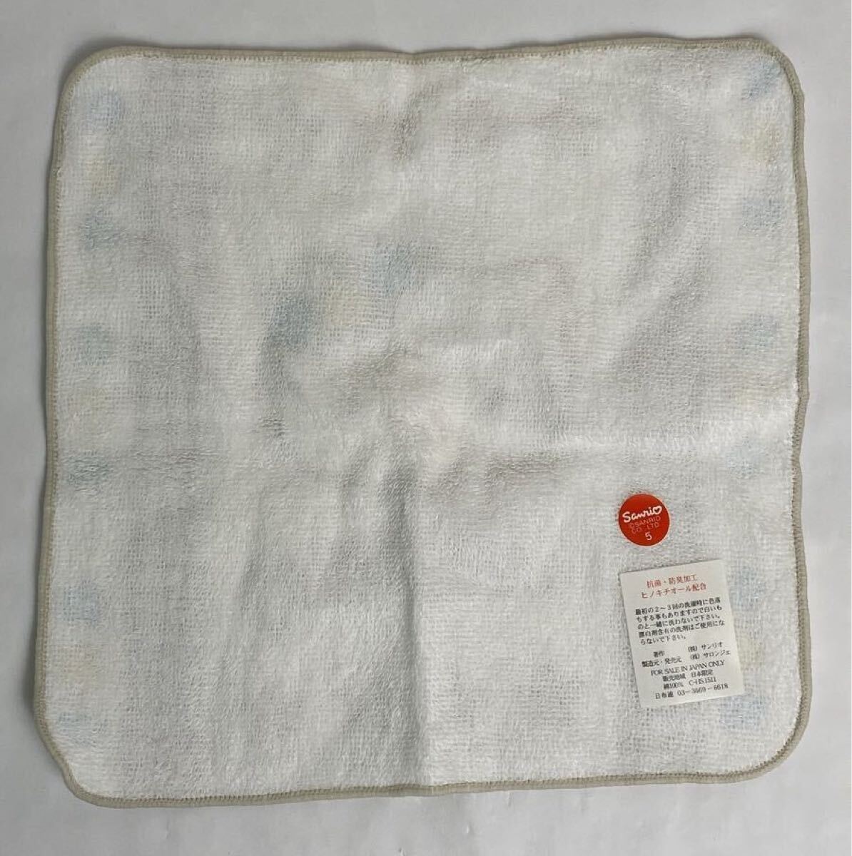 M 中古品/未使用】Hello kitty ハローキティ ミニ トートバッグ×2点・プチタオル 送料無料 キティ レトロ お花 チェック 1998年_画像3