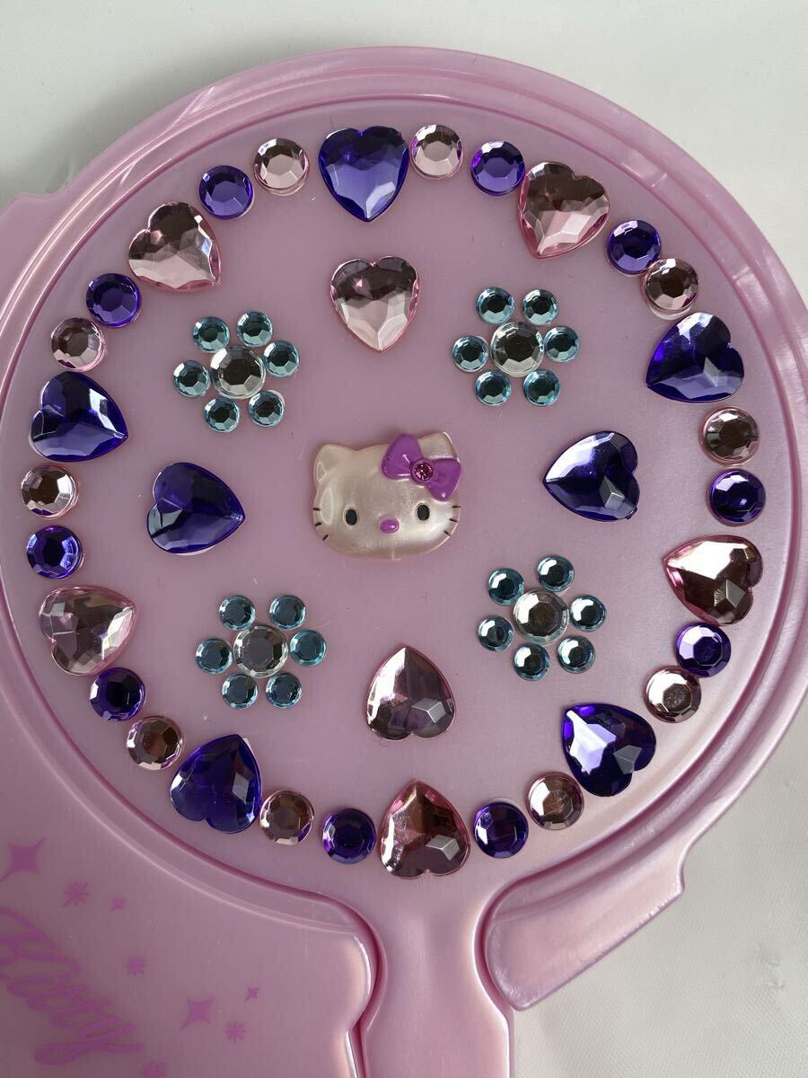 M 中古品/未使用】Hello kitty ハローキティ キラキラ ミラー・VIVITIX ジュエリー柄 アトマイザー 送料無料 キティ レトロ 1998-2000年_画像5
