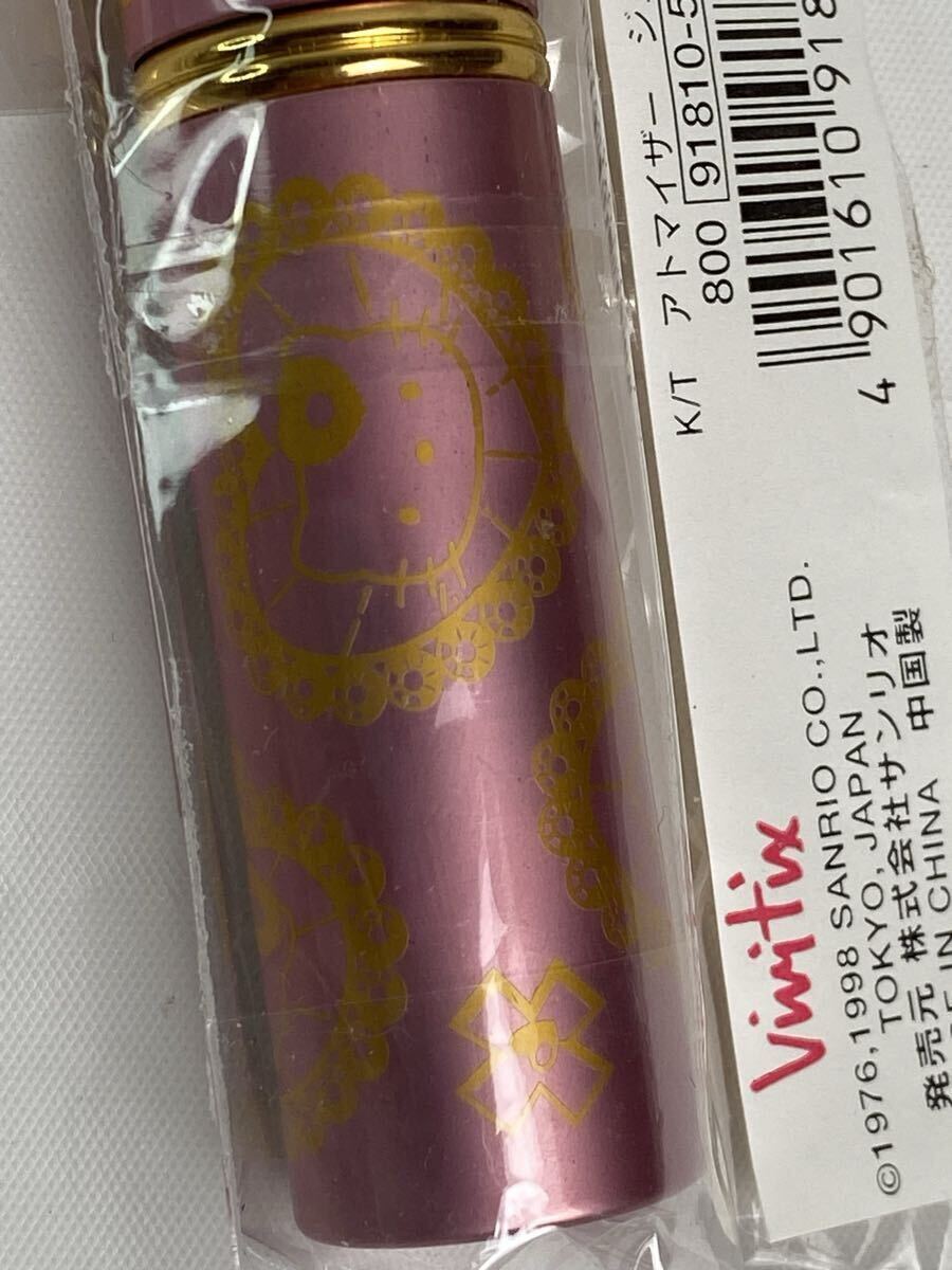 M 中古品/未使用】Hello kitty ハローキティ キラキラ ミラー・VIVITIX ジュエリー柄 アトマイザー 送料無料 キティ レトロ 1998-2000年_画像9