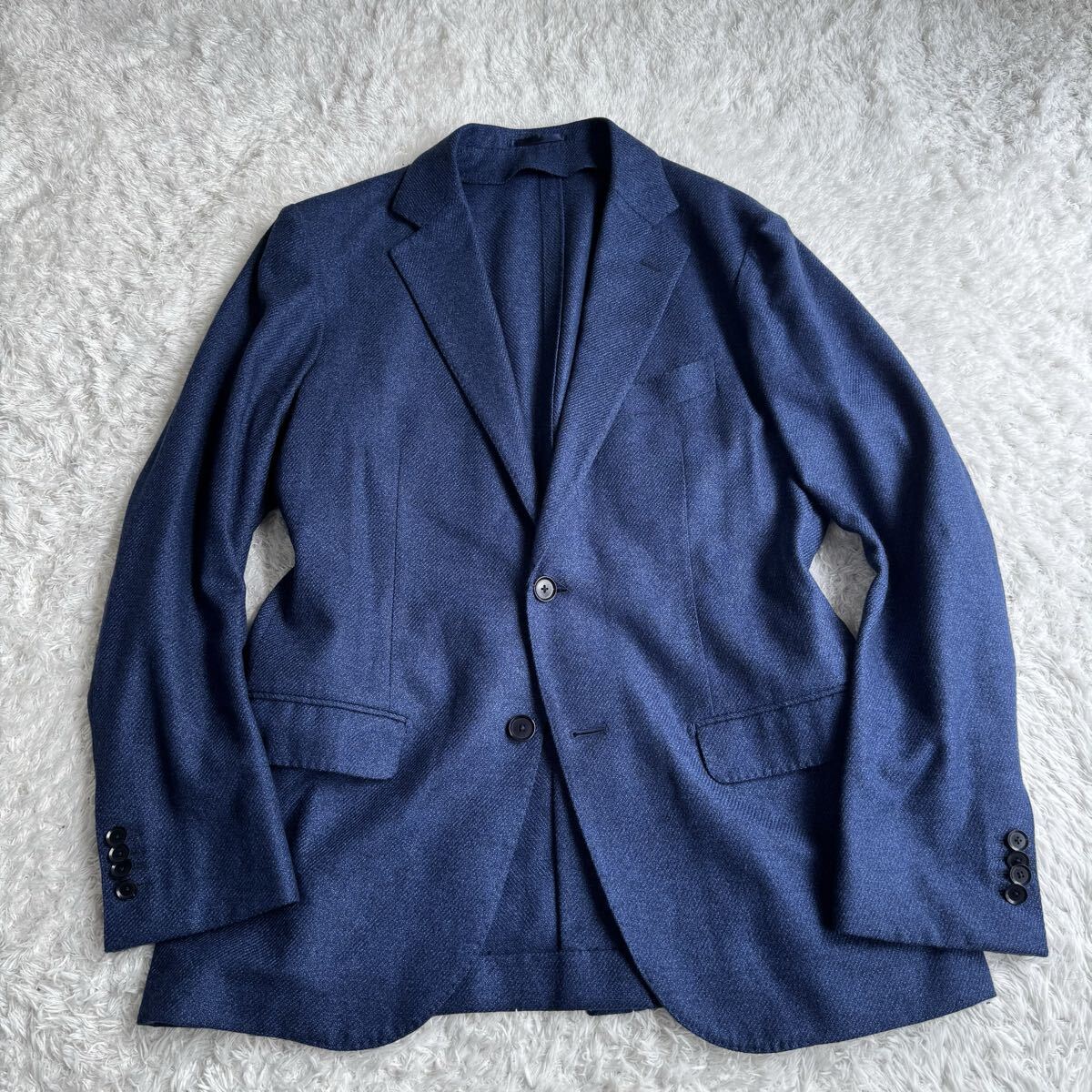 トゥモローランド ピルグリム ロロピアーナ DREAM TWEED ツイード ウール ジャケット 秋冬 50 L相当_画像1