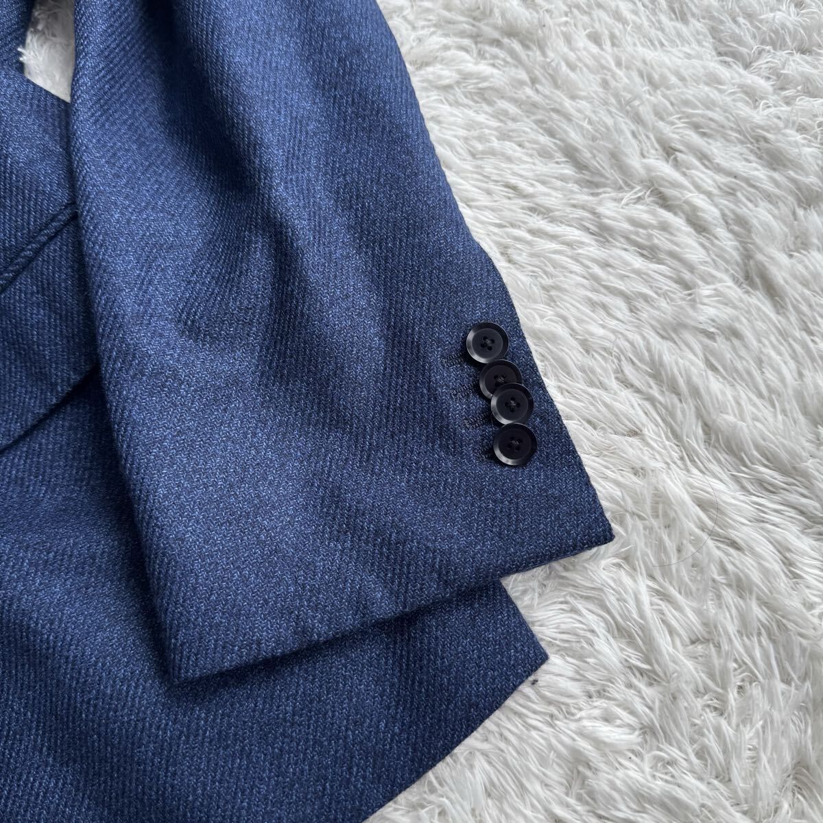 トゥモローランド ピルグリム ロロピアーナ DREAM TWEED ツイード ウール ジャケット 秋冬 50 L相当_画像3